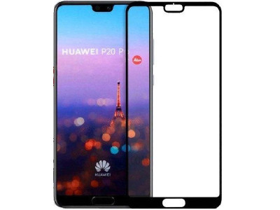 محافظ صفحه نمایش 6D فول گلس تمام چسب مناسب برای گوشی موبایل هوآوی P20 Pro